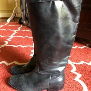 Banana Republic all leather black riding boots